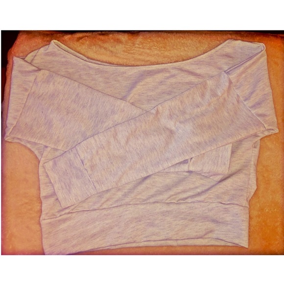 Crop top & shorts set (pink or grey) NWOT - Picture 7 of 8